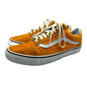 Vans Old Skool yellow canvas and suede leather sneakers men’s 10